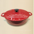 LFGB FDA Ce apprêté Casserole en fonte China Factory Taille 30X9cm